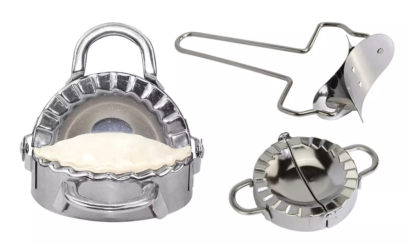 Set Of Dumpling Mould Maker Stainless Steel Dough Presser Kitchen Gadget Tool - Primary Image