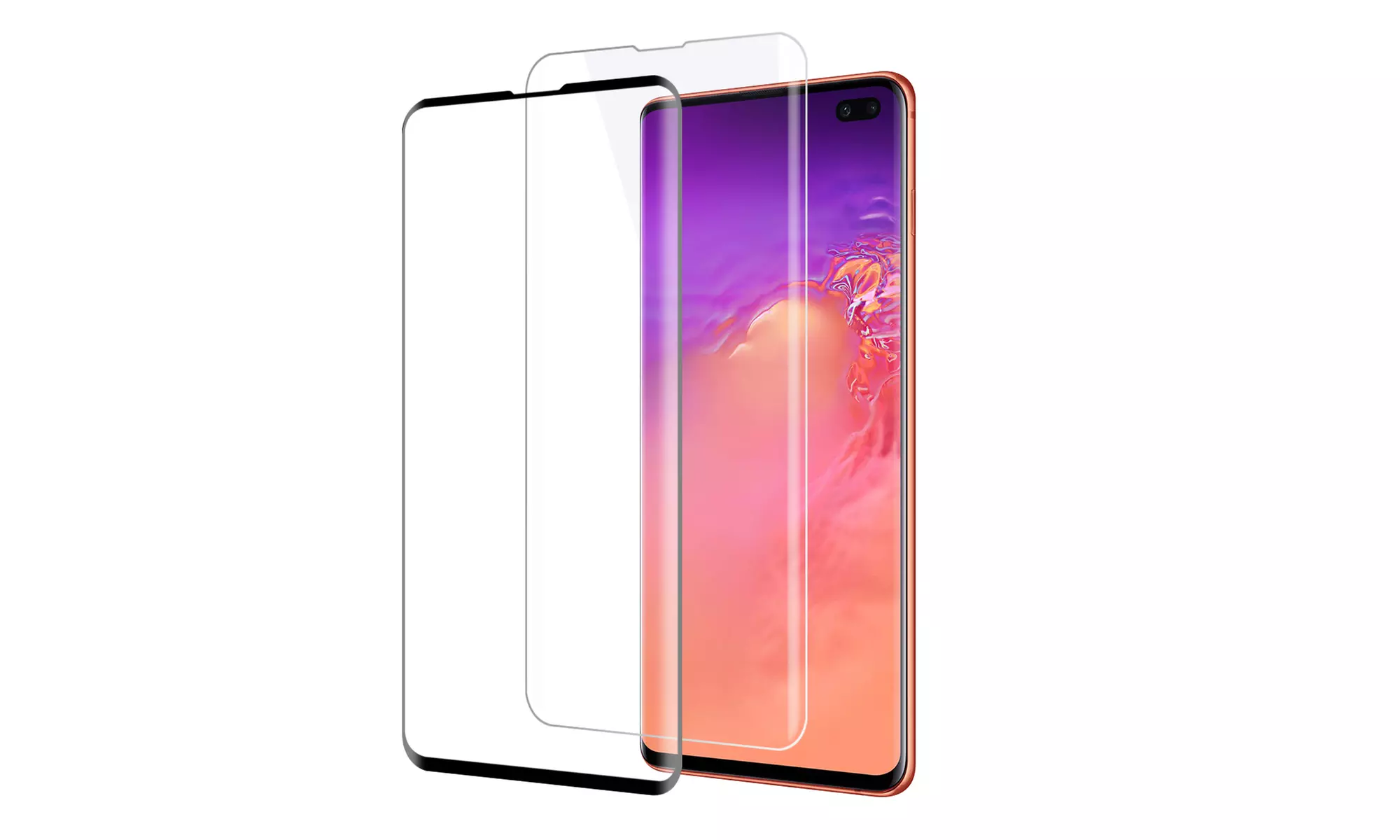 Full Coverage Tempered Glass Screen Protector For Samsung Galaxy S10 - Primary Image
