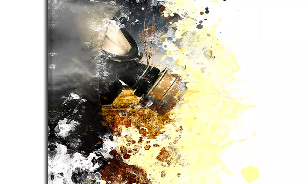 Disaster of War and Gas - Digital Abstract Canvas Art Print - Primary Image