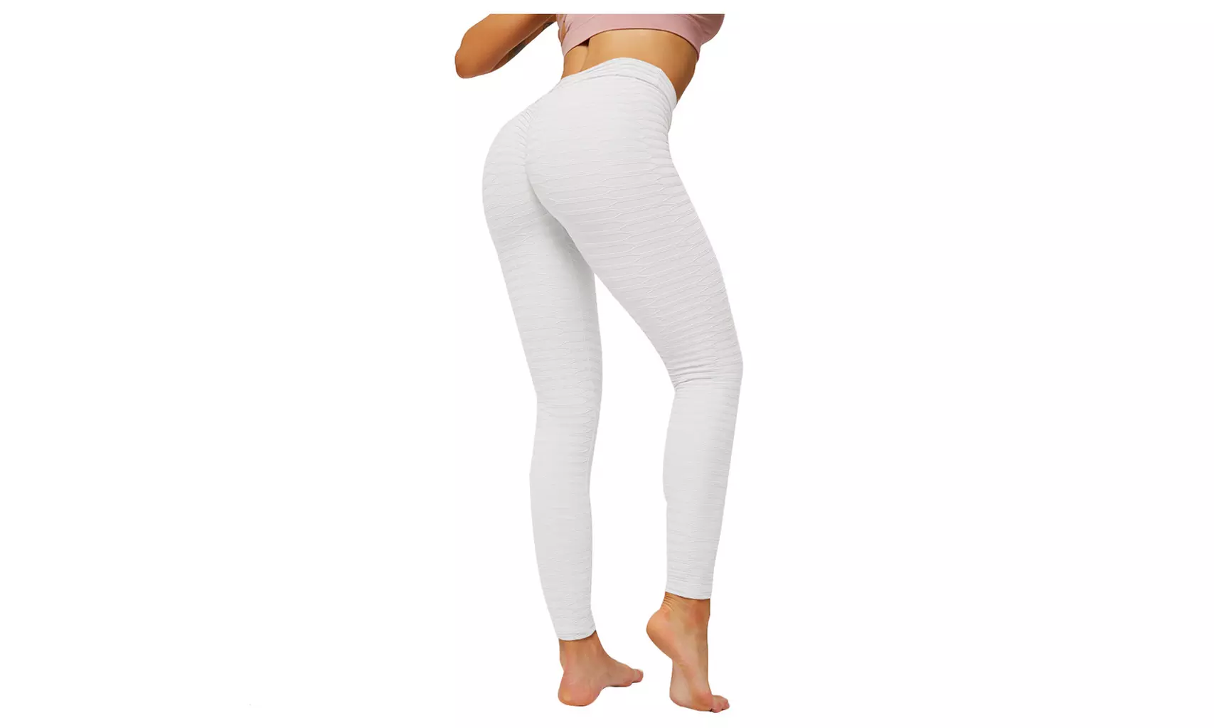 Women High Waist Hip Lift Ruched Leggings Butt Lift Yoga Pants Fitness Gym Pants - Primary Image