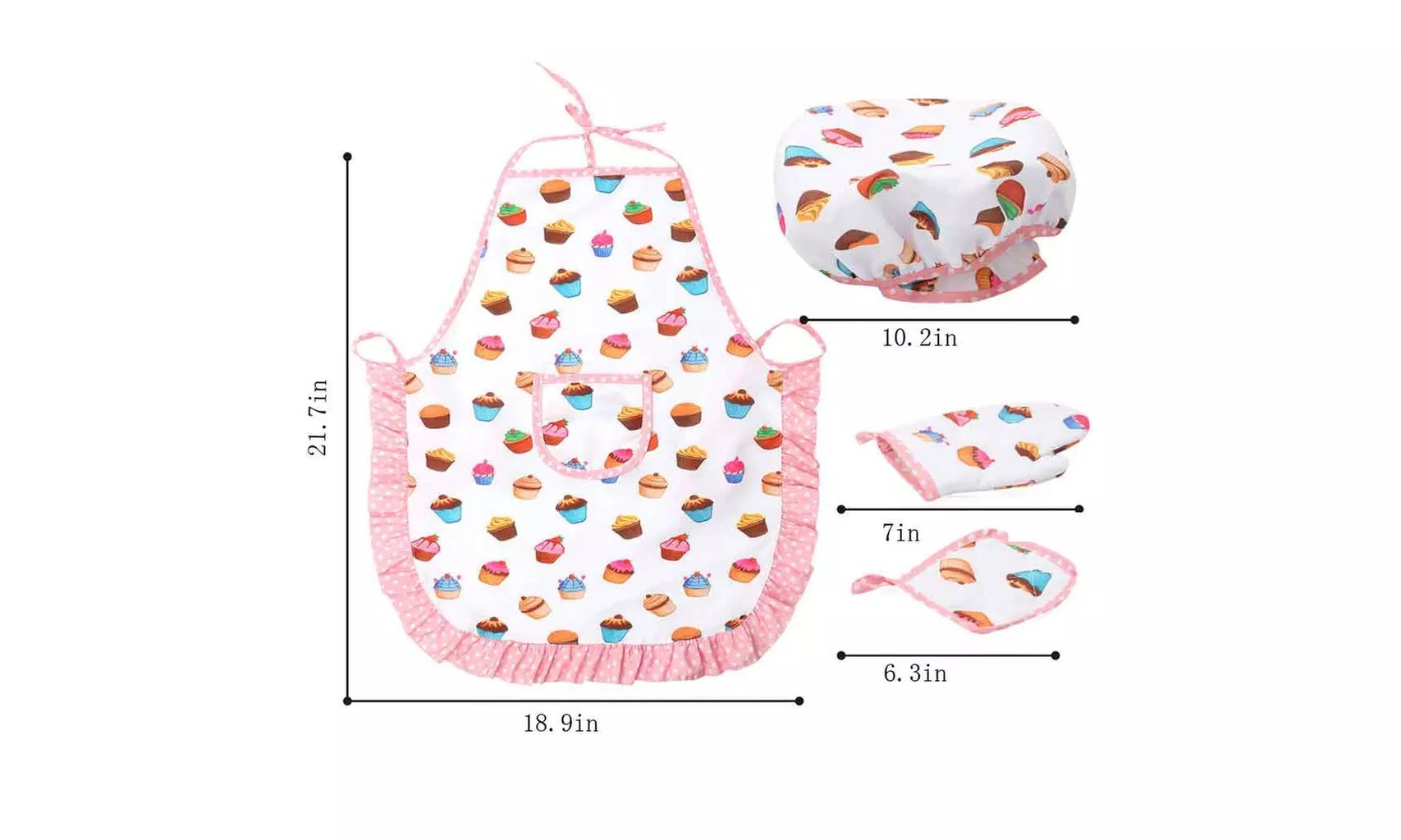 Iuhan Kids Cooking Baking Set Kitchen Costume Pretend Play Kits - Second Medium