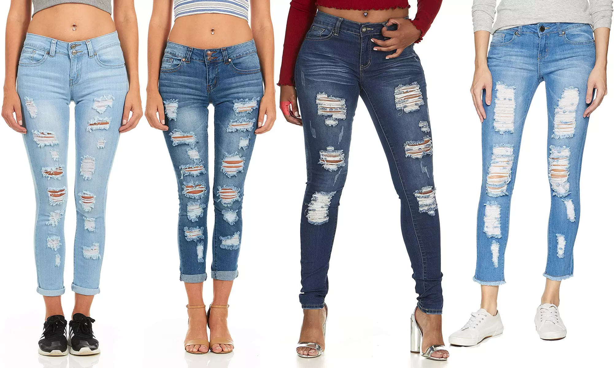 V.I.P.Jeans Women's Extra Stretch, Tight Slim Fitting, Junior Sizes - Primary Image