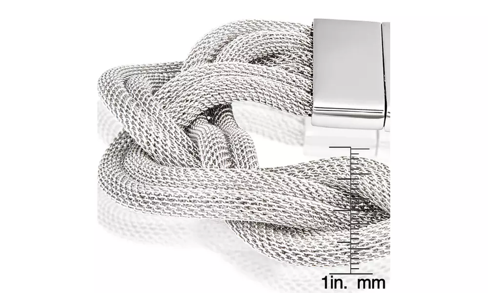 Stainless Steel Braided Mesh Rope  Bracelet - Second Medium