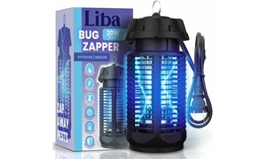 LiBa Electric Bug Zapper - IPX4 Waterproof Outdoor & Indoor Insect Killer