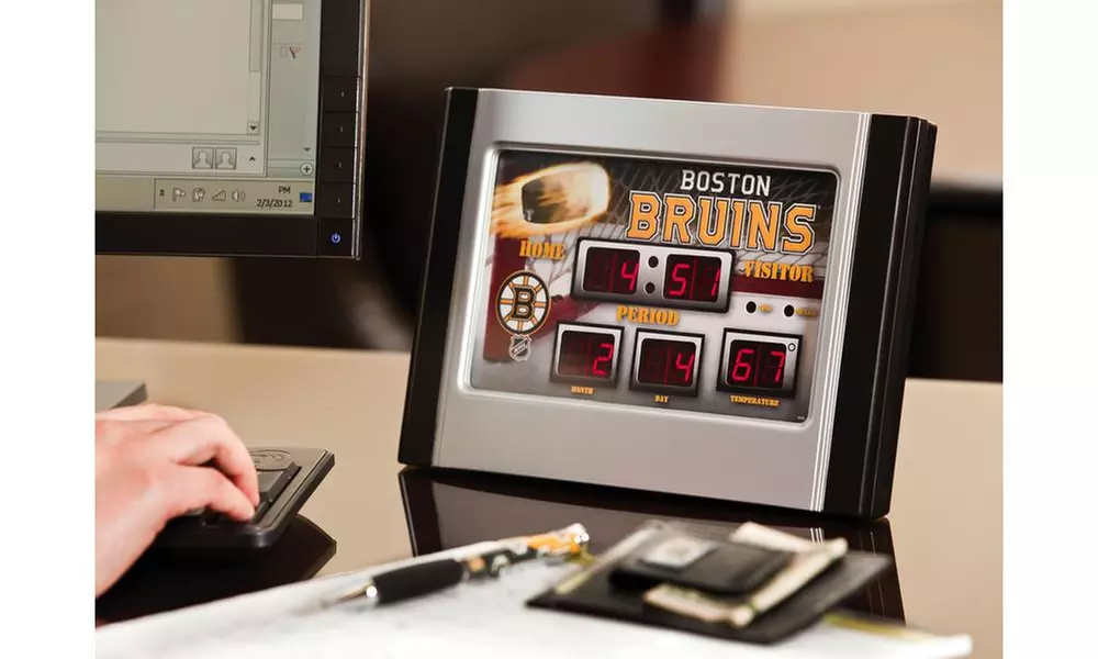 NHL Digital Scoreboard Desk Clock - Primary Image