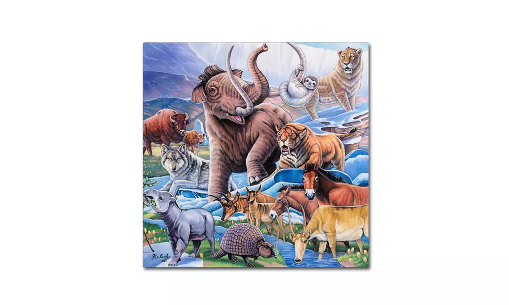 Jenny Newland 'Ice Age Color' Canvas Art - Second Medium
