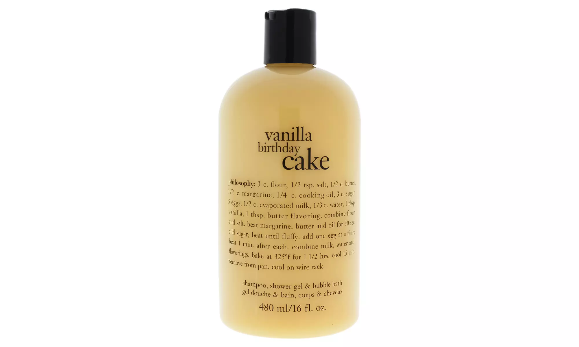 Vanilla Birthday Cake - by Philosophy for Unisex - 16 oz Bath Care - Second Medium