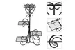 Flower Stand Rack Shelf - Second Medium