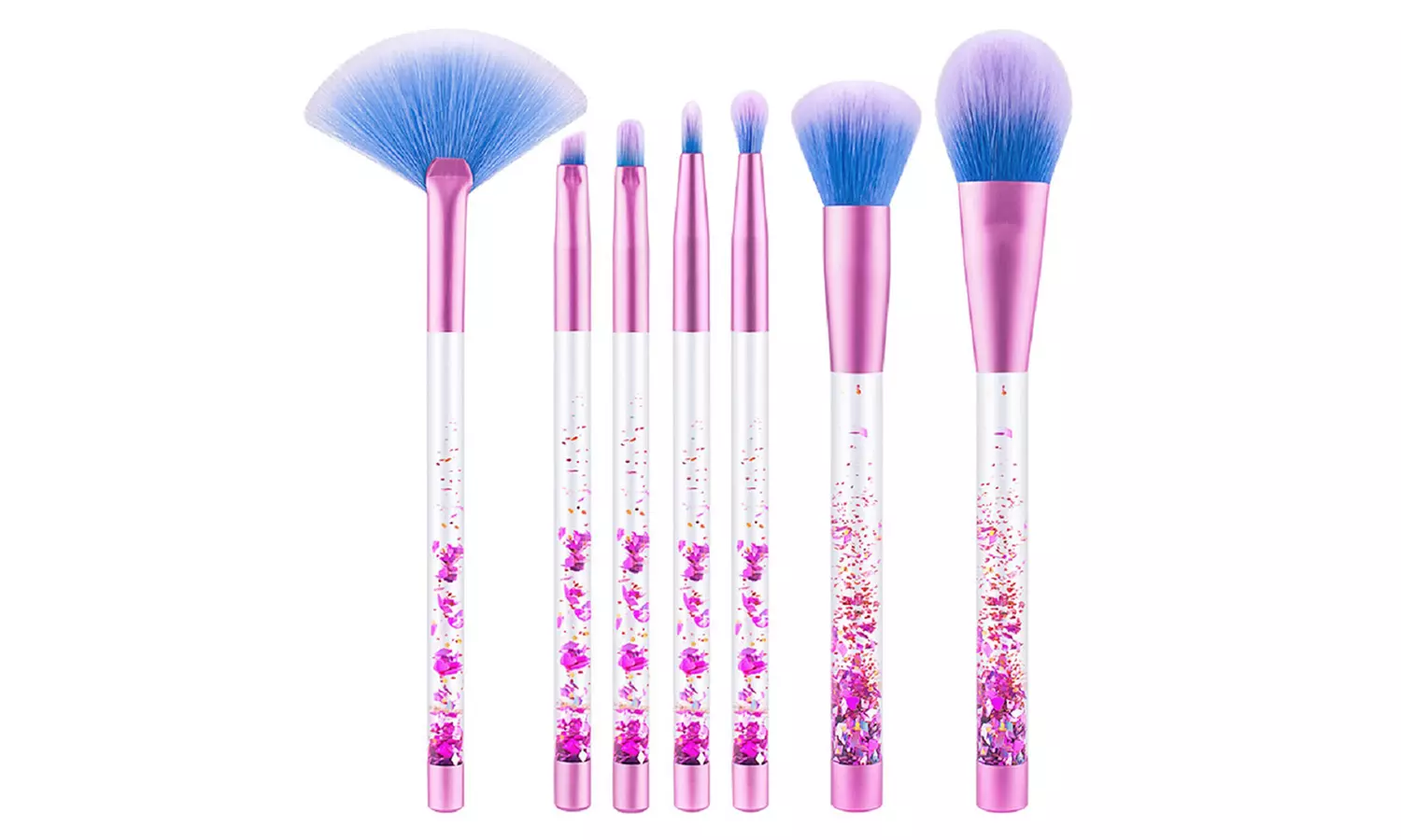 Liquid Aquarium Glitter Makeup Brush Set (8-Piece) - Primary Image