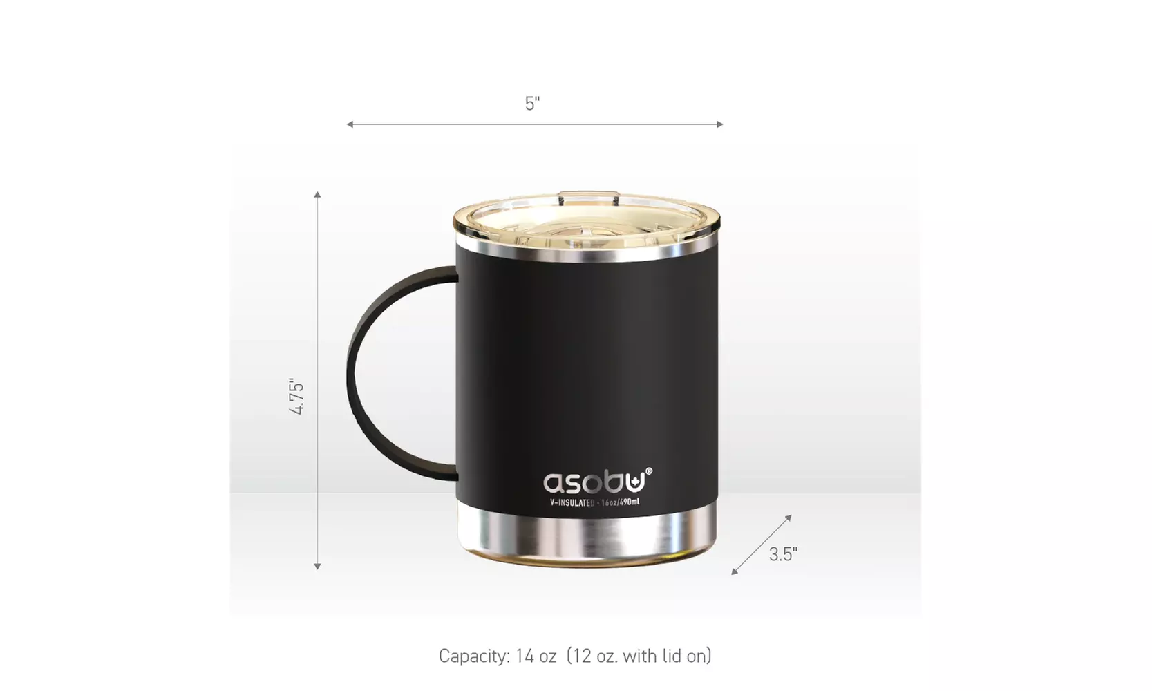 Asobu Ultimate Stainless Steel Ceramic Inner Coating Insulated Coffee Mug