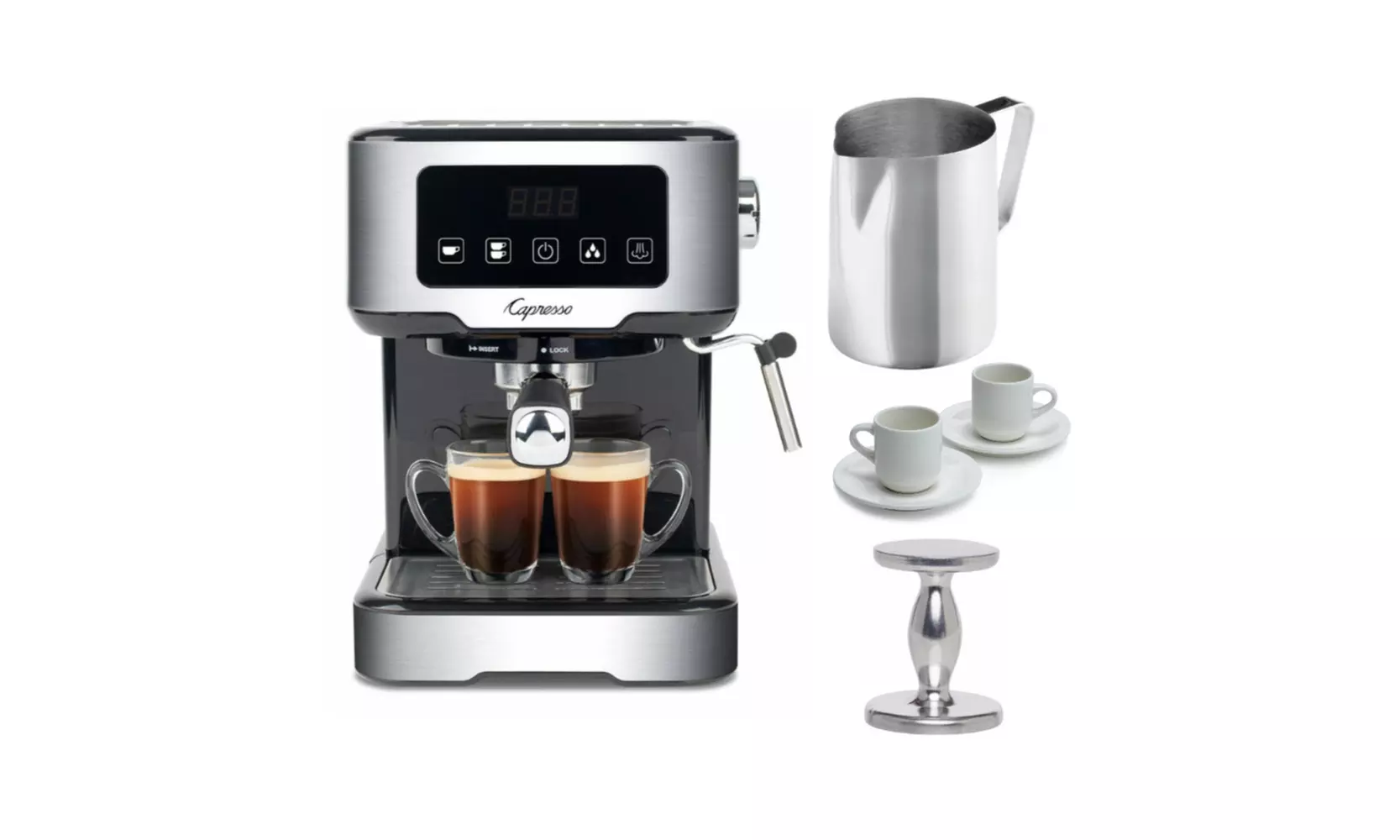 Capresso Cafe TS Touchscreen Espresso Machine Bundle - Primary Image