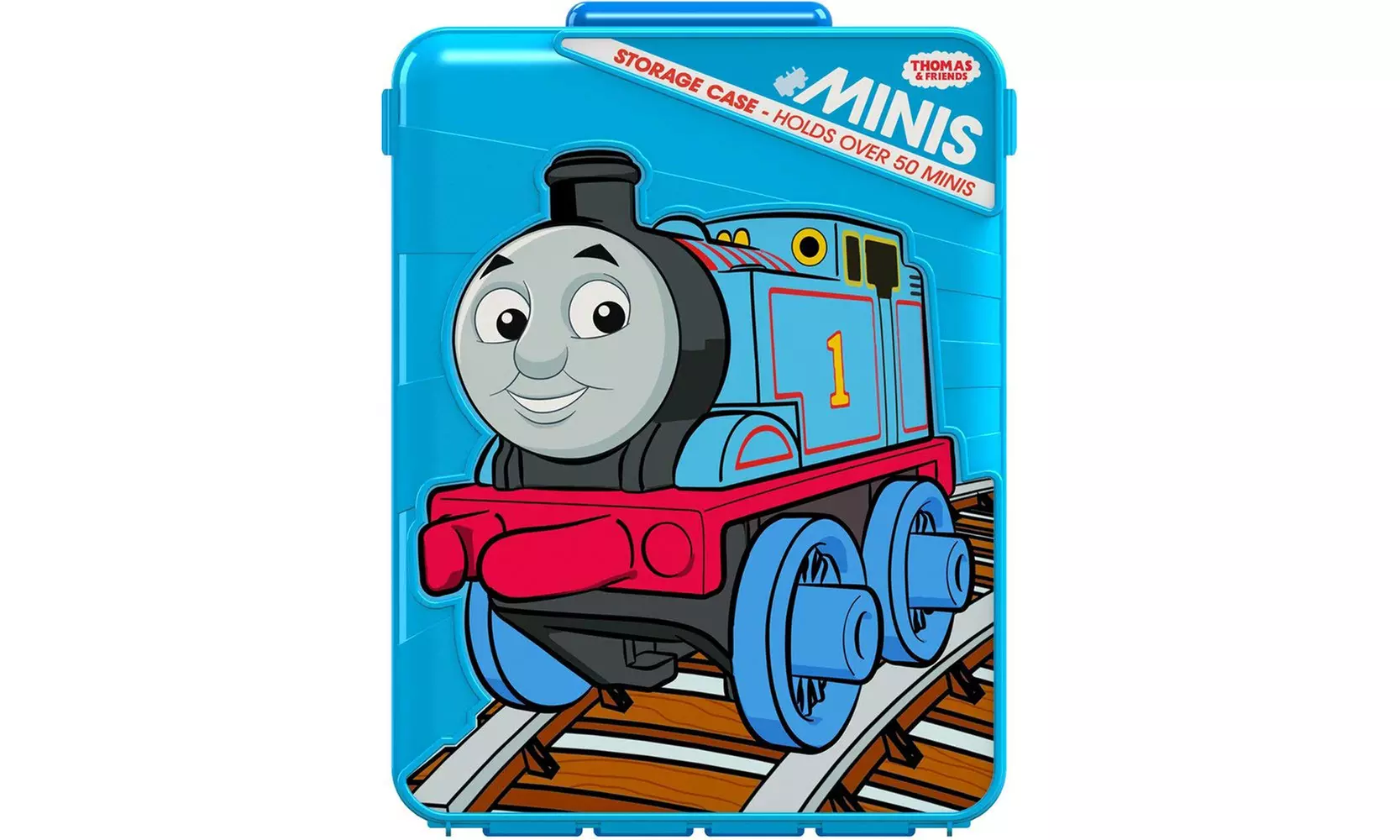 Thomas and Friends Minis Storage Case Blue Train Holds over 50 - Primary Image