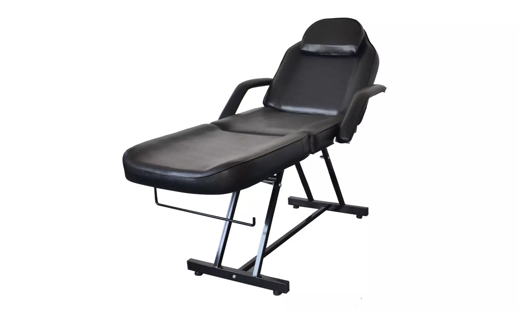 73" Adjustable Tattoo Chair with Stool, Massage Table Bed for Facial SPA Salon - Second Medium