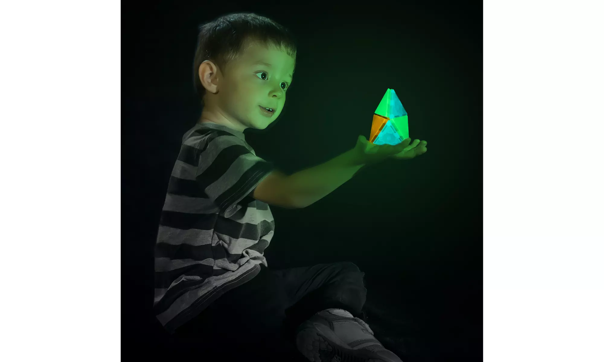 Tytan Magnetic Tiles Glow In The Dark V2.0 Kit - 60pcs