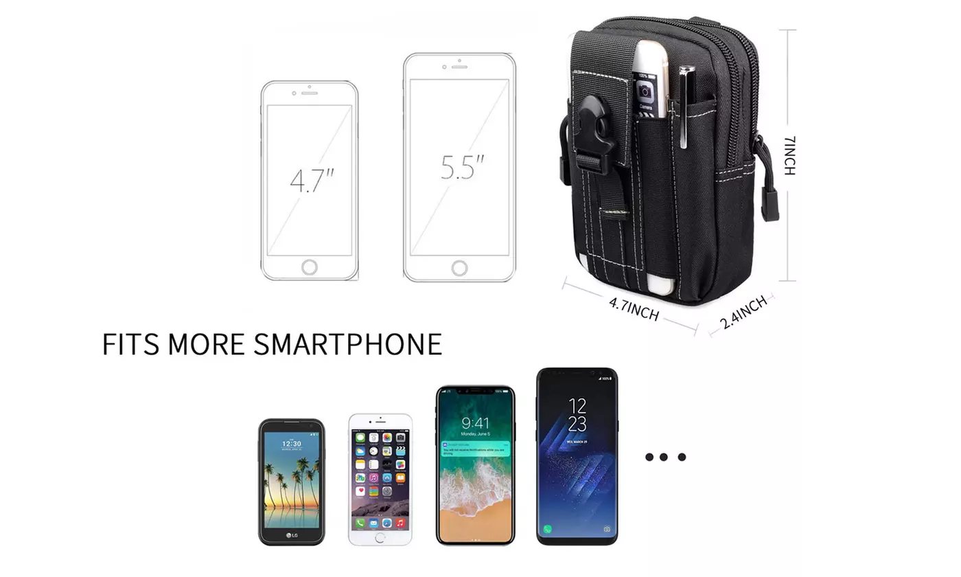 Tactical Pouch Belt Waist Pack Bag Military Waist Phone Pocket