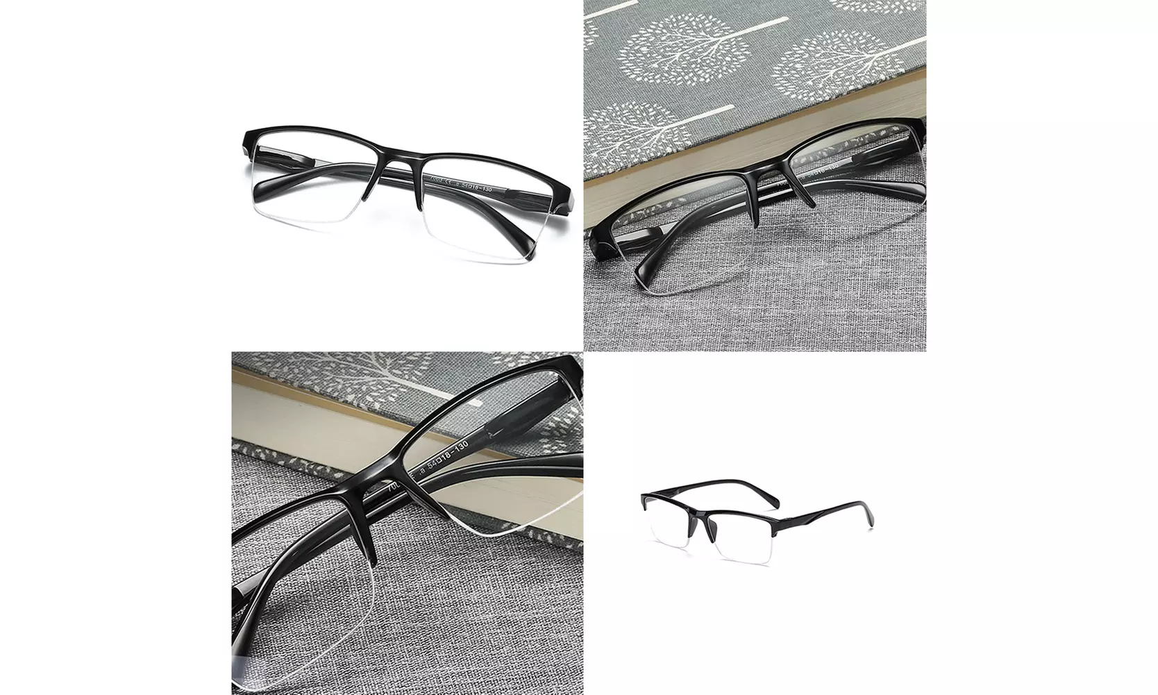 US 4-8 Pack Reading Glasses Readers Men Women Square Frame Spring Hinge Durable