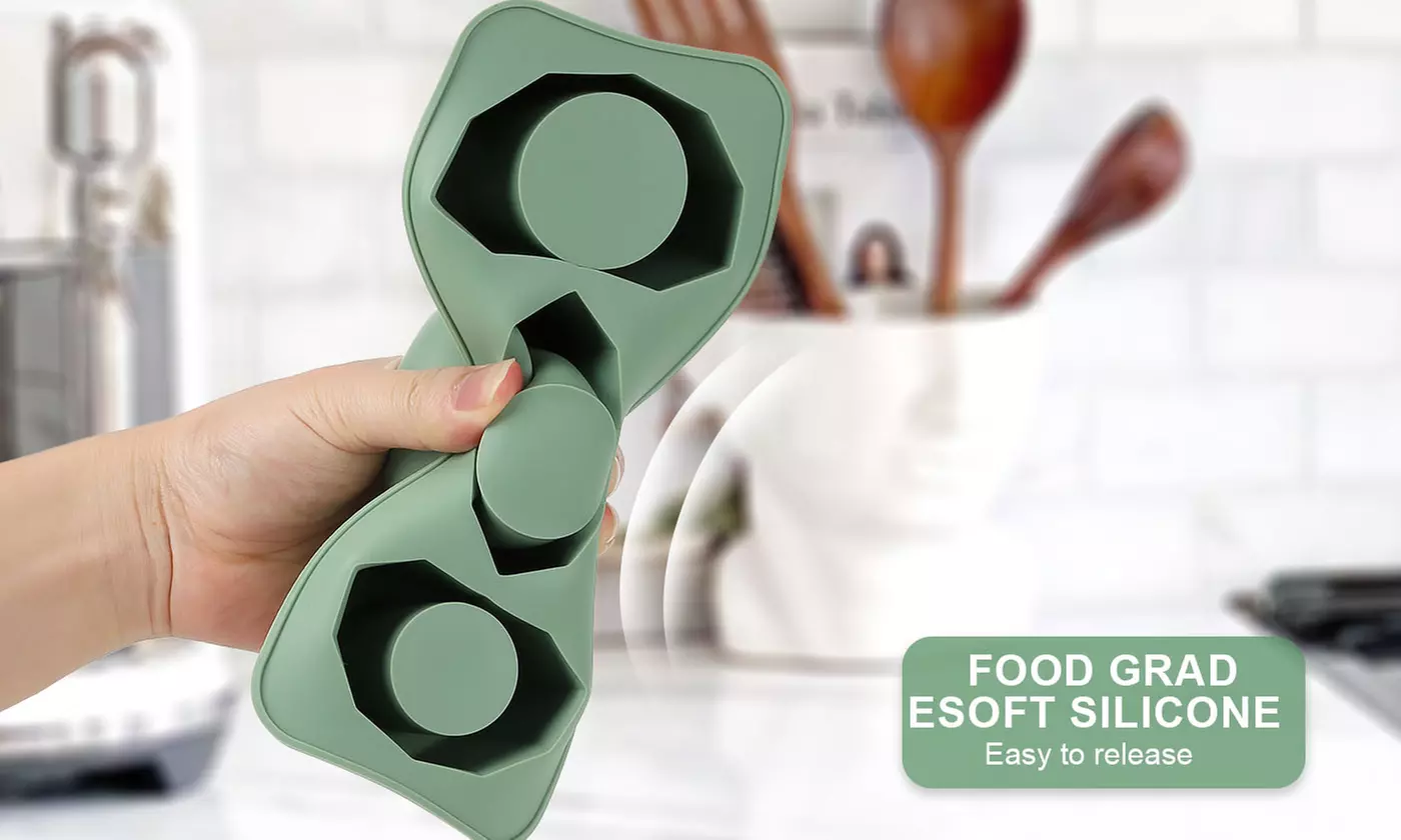 Big Silicone Hollow Ice Cube Tray With Lid for 30-40oz Stanley Tumbler Cup