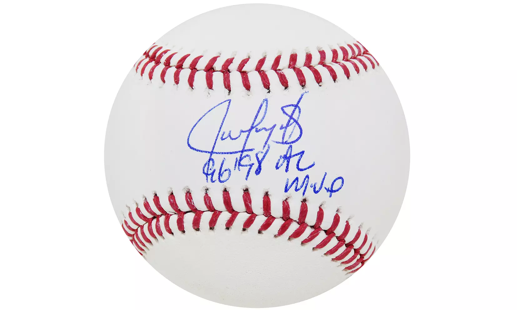 Juan Gonzalez Signed Rawlings Official MLB Baseball w/96,98 AL MVP - Primary Image