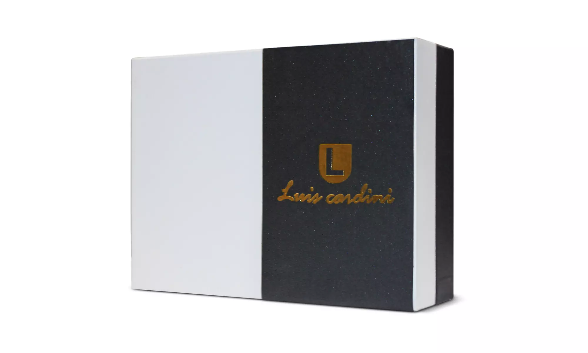 Luis Cardini Gift Set for Men Watch, Key Holder, Wallet & Pen (Black) -New - Second Medium