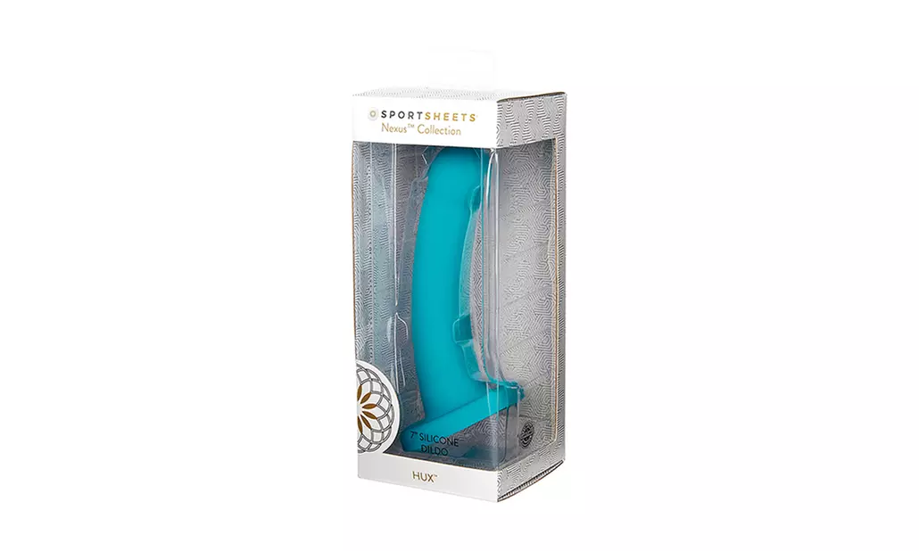 Nexus Solid Silicone 7 Dildo Hux - Turquoise - Primary Image