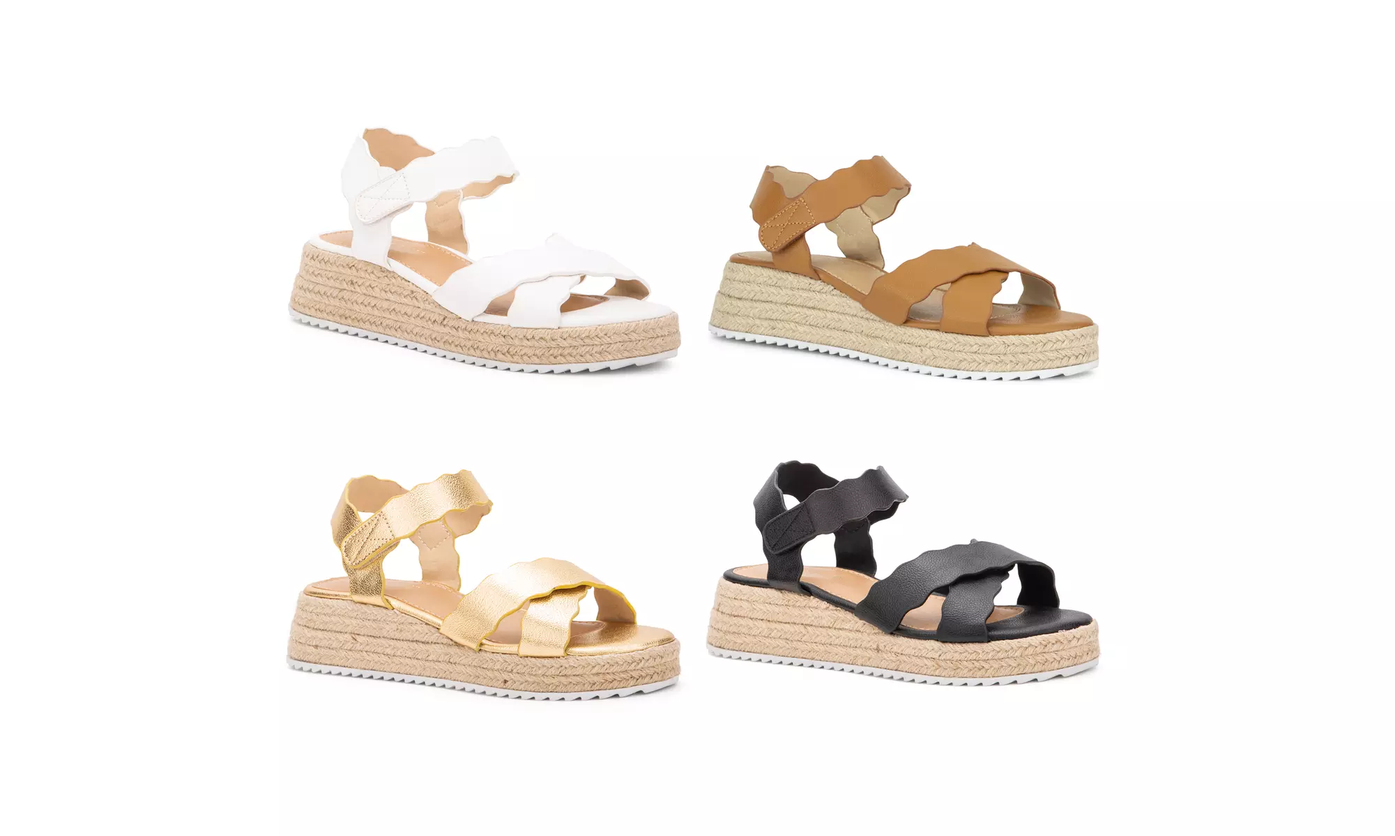 Olivia Miller Women's Trinity Scalloped Sandals - Primary Image