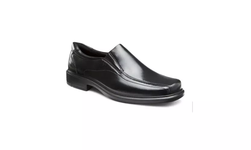 ECCO Mens Helsinki Bike Toe Slip-On Shoes (Black, Size 10/10.5) - Primary Image