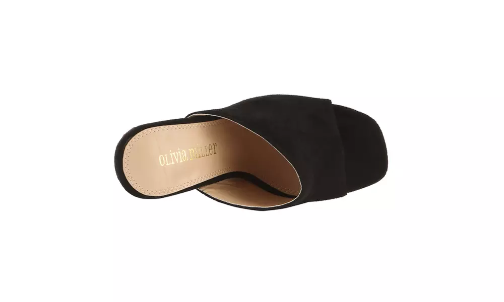 Olivia Miller 'Lauderdale' Chunky Heel Mule Sandals - Second Medium