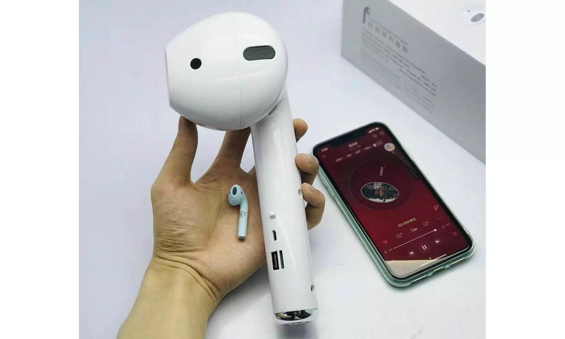 Edison Professional G-Pod Bluetooth Wireless Speaker - Giant Airpod Speaker - Primary Image