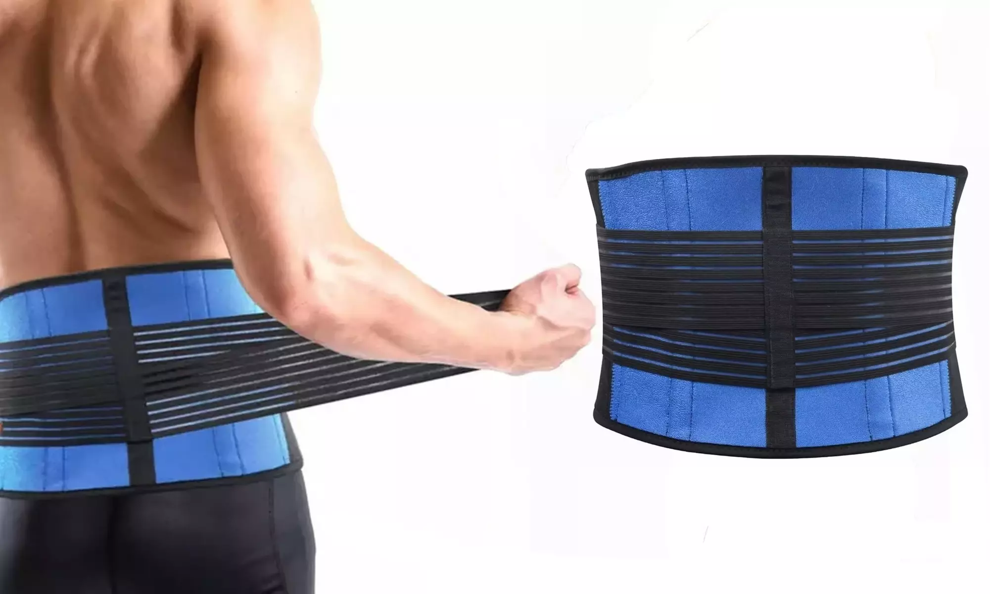 Back Brace Belt Lumbar Lower Back Support Brace Exercise Pain Relief Waist Belt