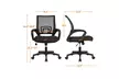 Ergonomic Mesh Office Chair Mid-Back Height Adjustable Computer Chair - Second Medium