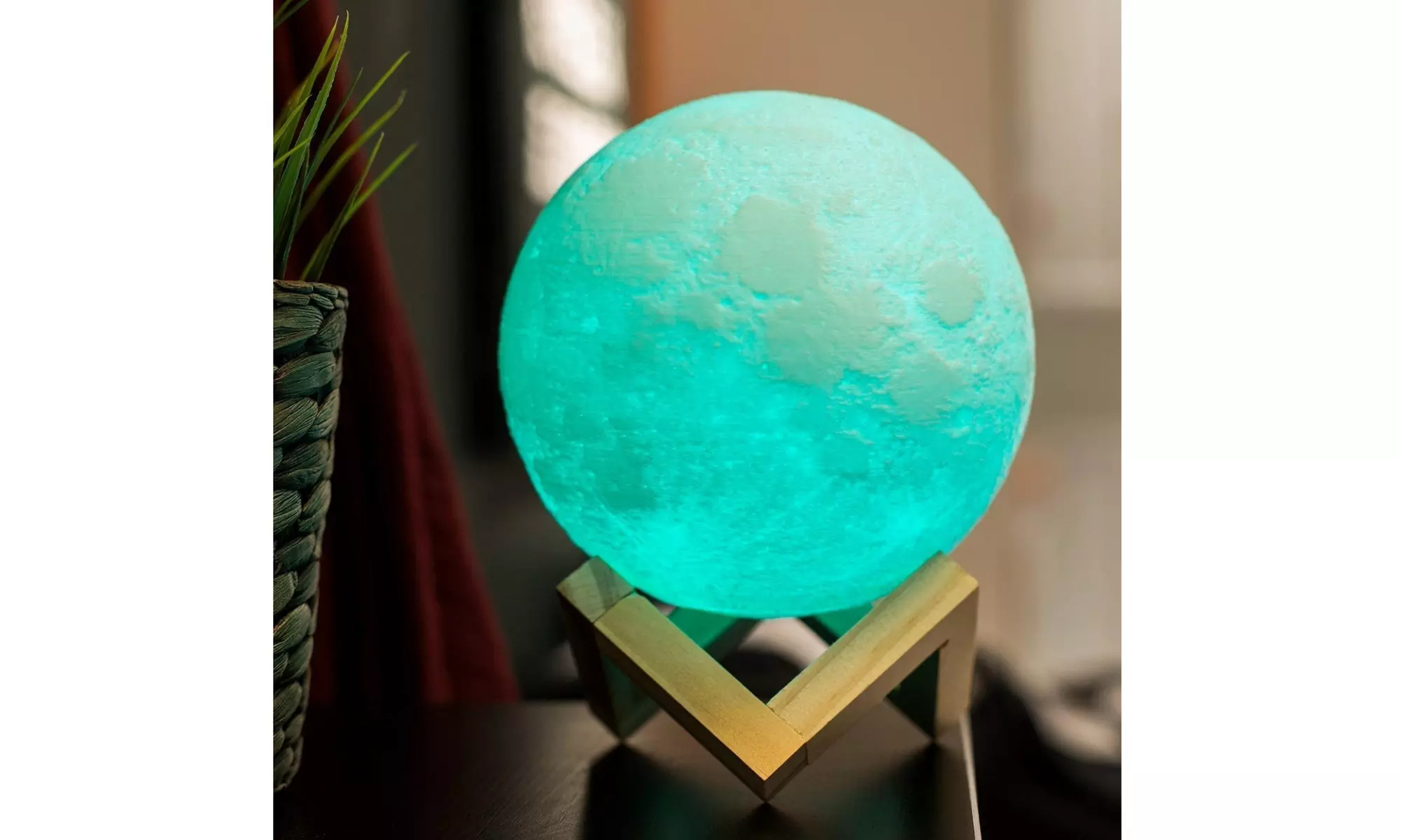 Moon, Galaxy, or Earth Color-Changing 3D Lamp w/ Touch Sensor & Remote Control