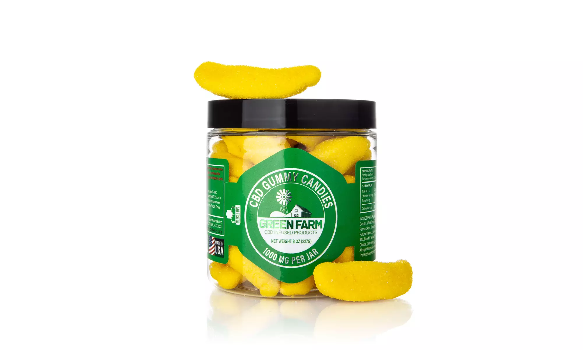 Fruit Flavored Gummies with 100% Organic CBD (500MG - 5000MG) from Green Farm