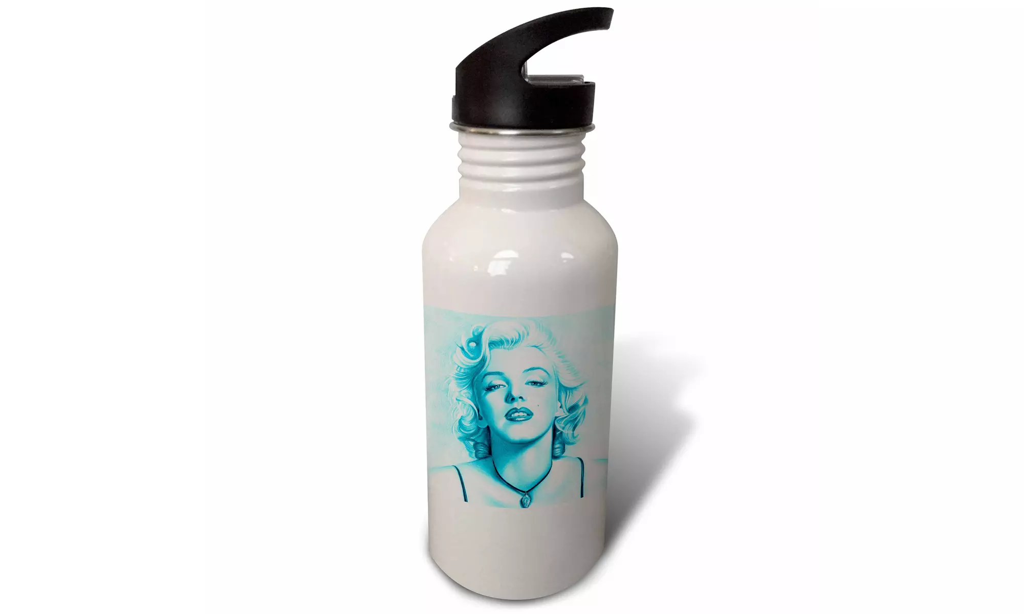 Straw Water Bottle Love. Marilyn Monroe. - Second Medium