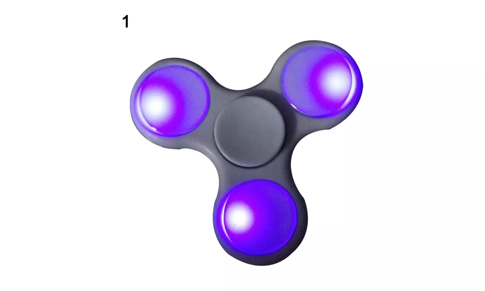 Mini LED Flash Light Fidget Hand Spinner Finger Gyro ADHD EDC Focus Toy Gift - Primary Image