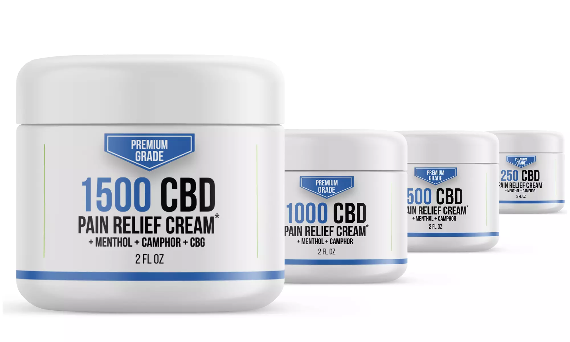 CBD Pain Relief Cream with Menthol from Select Organics (250mg-1500mg)