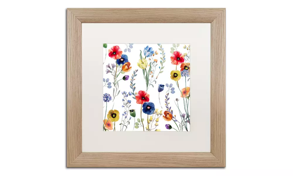 Color Bakery 'Summer Linen' Matted Birch Framed Art - Second Medium