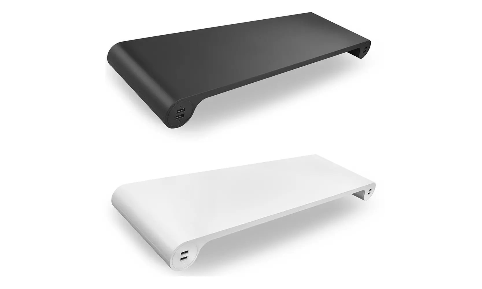 Quirky Spacebar POP Monitor Stand and 6-Port USB Hub, Black or White - Primary Image