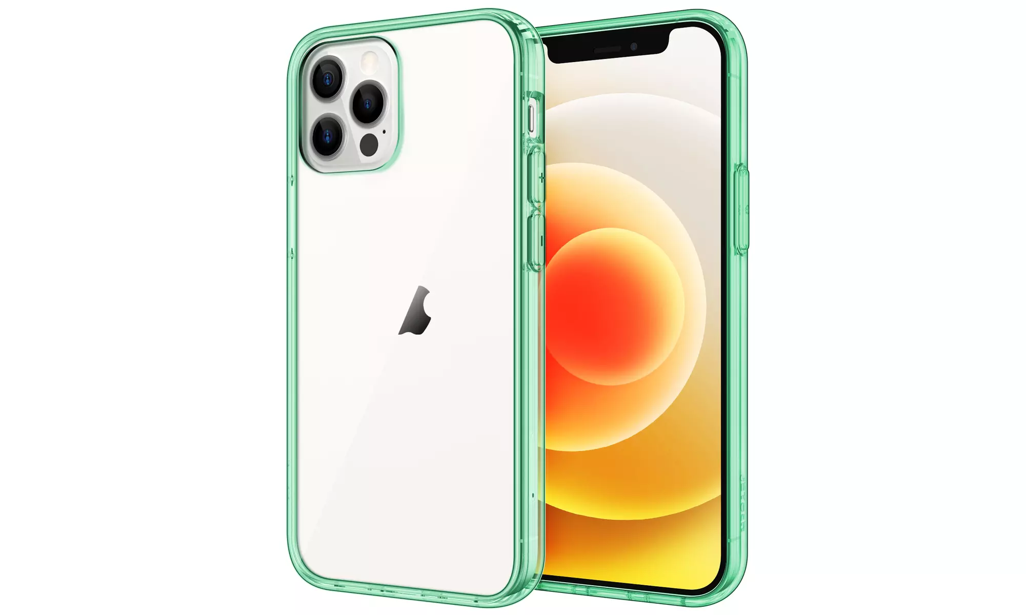 JETech Case for iPhone 12/12 Pro 6.1-Inch Shockproof Bumper Cover Clear Back