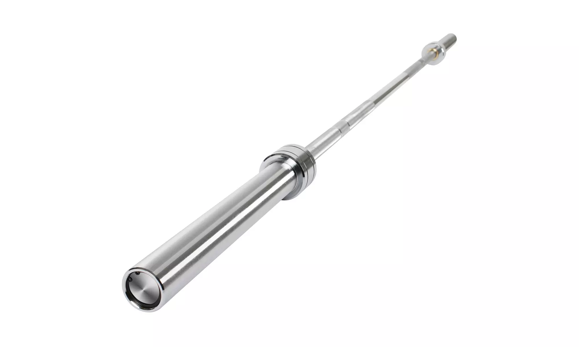 7 feet Barbell Olympic Bar, Olympic Weightlifting Bar 28mm Grip, Silver - Primary Image