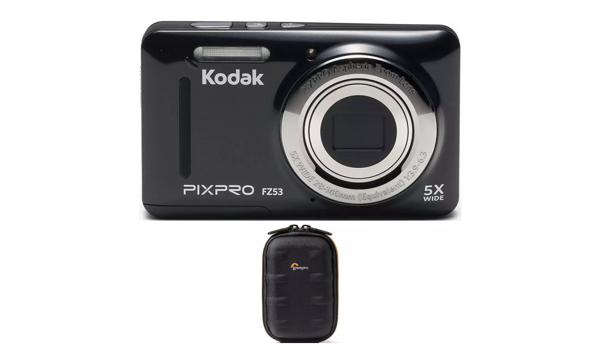 Kodak PIXPRO Friendly Zoom FZ53 Digital Camera (Black) Bundle - Primary Image