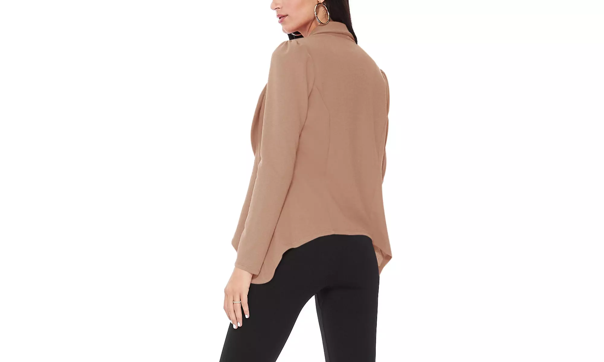 Casual Long Sleeves Open Front Office Wear Solid Blazer Jacket S-3XL