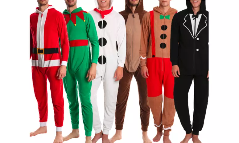 SLEEPHERO Adult Onesie Men's Cozy Novelty Onesie Christmas - Primary Image