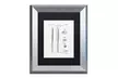 Claire Doherty 'Baseball Bat Patent 1939 White' Matted Silver Framed Art - Second Medium