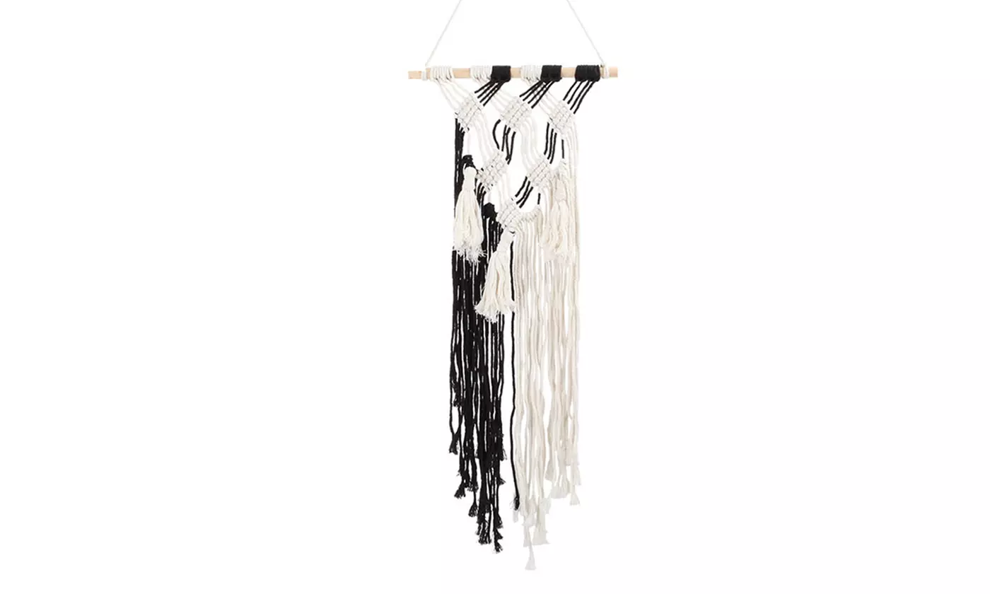 Macrame Star Moon Dream Catcher Boho Wall Hanging Ornament