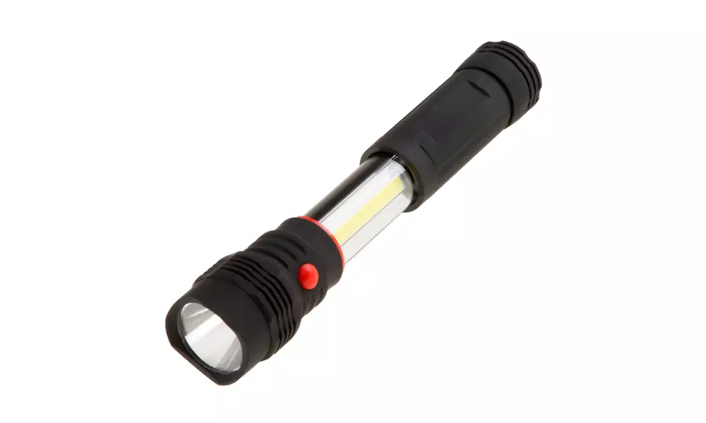 Stalwart 2-in-1 COB LED Telescoping Work Light Flashlight with Magnet - Second Medium
