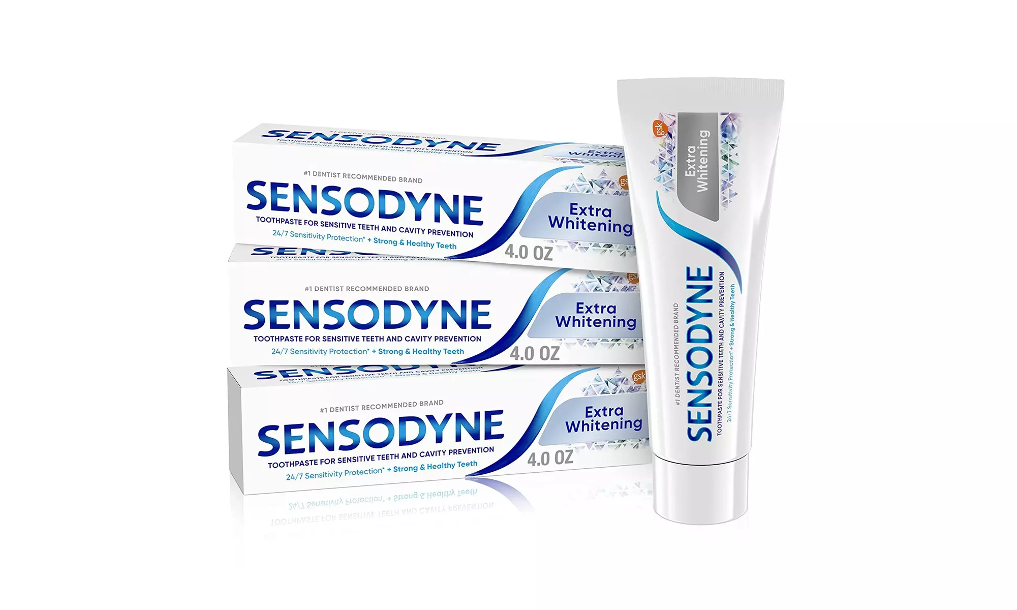 Sensodyne Extra Whitening Sensitive Teeth Whitening Toothpaste - 4 Ounces  - Primary Image