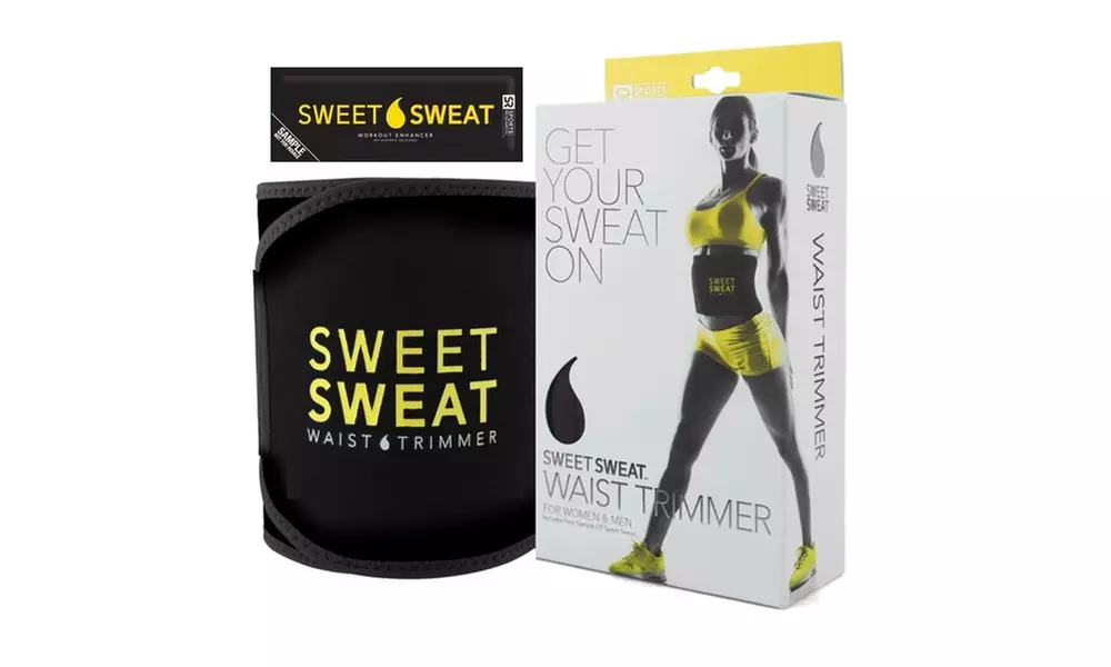 Sports Research Waist Trimmer Belt with Sweet Sweat Sample Pack - Primary Image