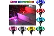 Solar Light Outdoor Solar Ground Lights 10 LED Multi-Color Solar Ground Lights - Second Medium