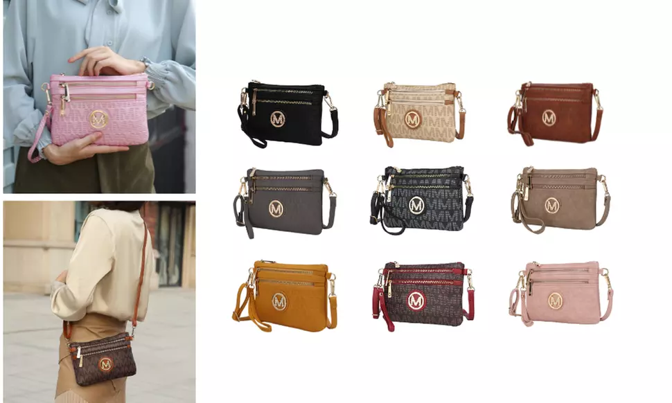 MKF Collection Roonie or Geneve M Signature Crossbody Bag by Mia K - Primary Image