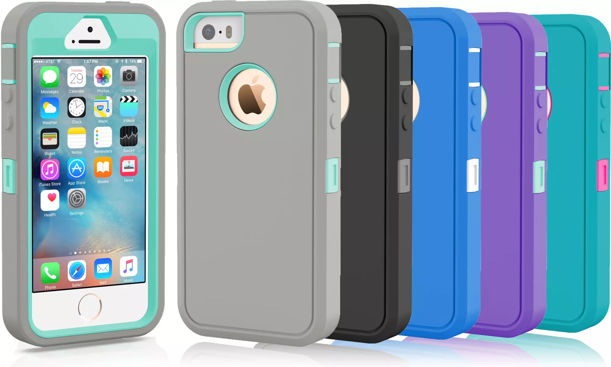 Apple iPhone 6 Plus / 6S Plus Protective Shockproof Defender Case  - Primary Image